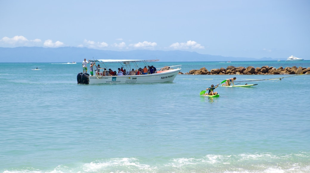 Costa Sur de Nayarit ofreciendo vistas generales de la costa, paseos en lancha y kayak o canoa