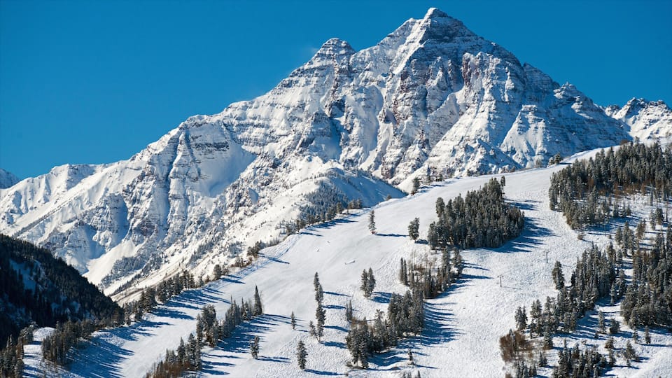Aspen mettant en vedette montagnes et neige