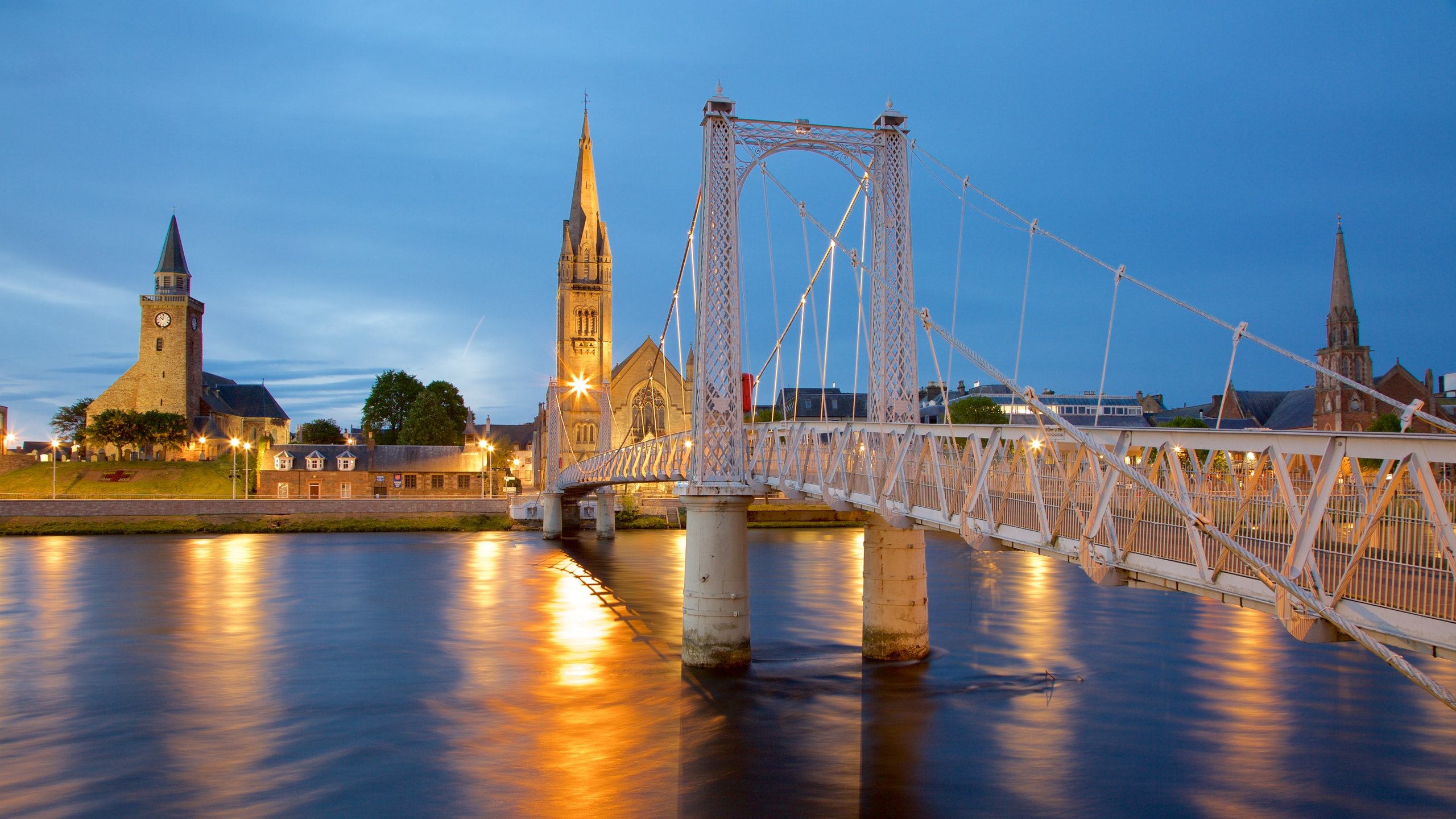 Inverness which includes a river or creek, heritage architecture and heritage elements