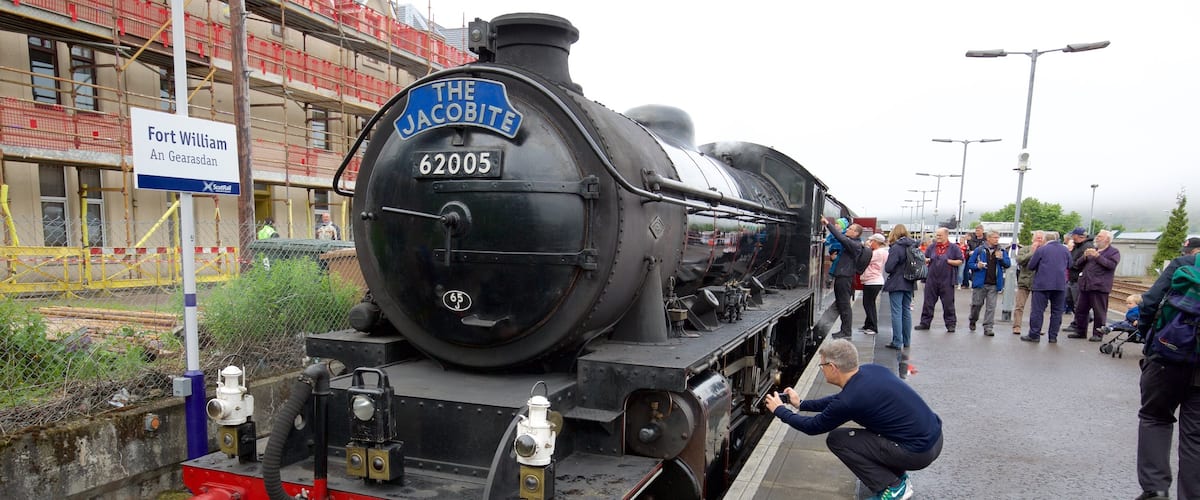 Fort William featuring railway items and heritage elements