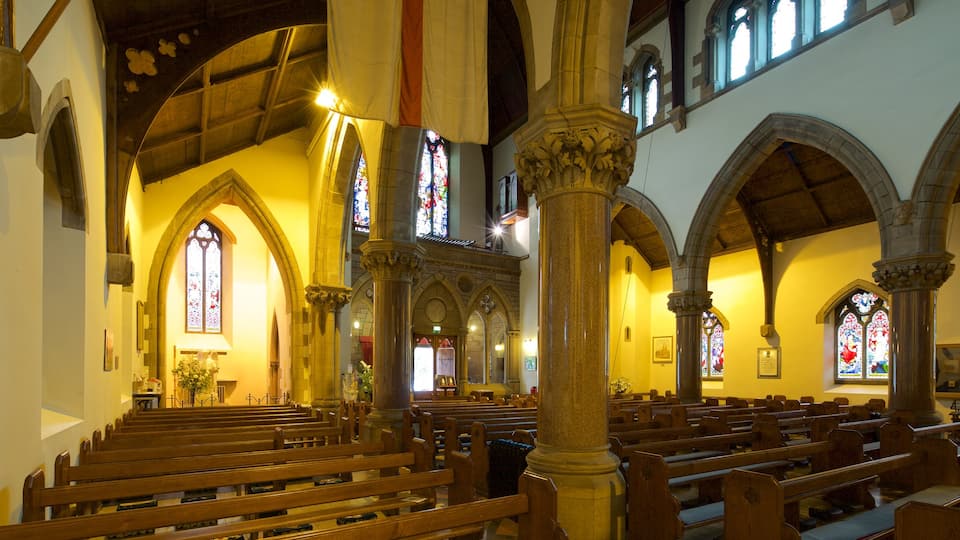 Inverness Cathedral featuring heritage architecture, a church or cathedral and interior views