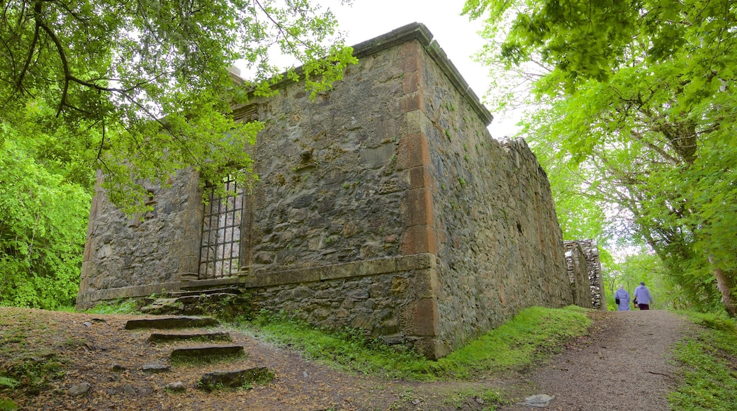 Dunstaffnage Castle and Chapel showing a castle, heritage architecture and heritage elements