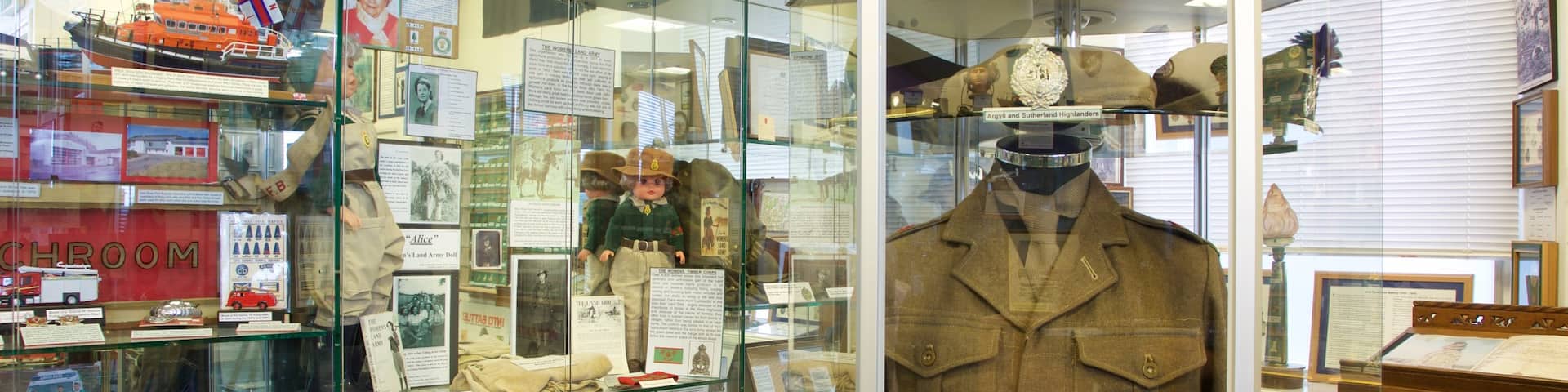 Oban War and Peace Museum featuring heritage elements