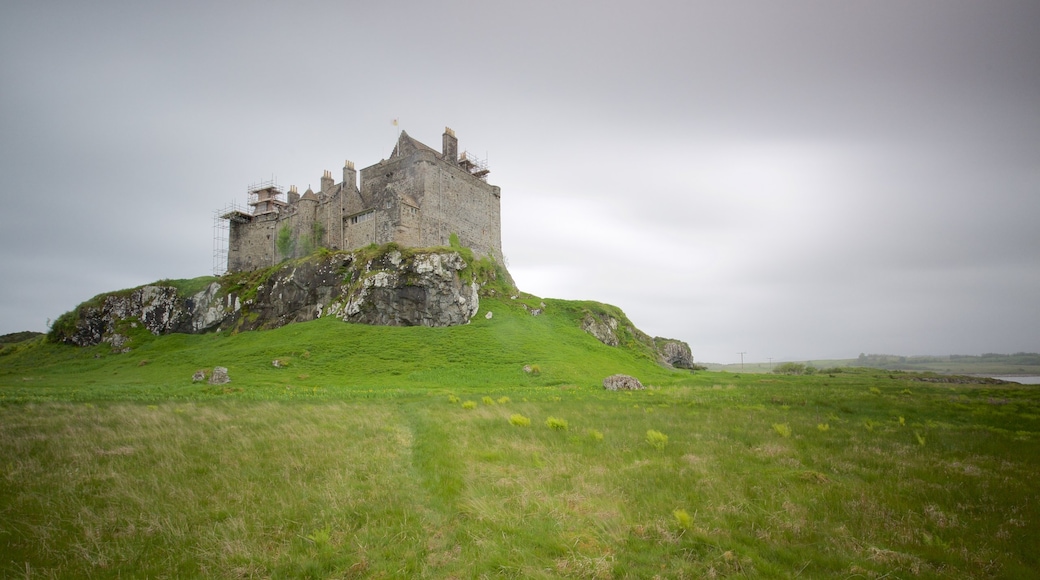 Duart Castle montrant chĂąteau, scĂšnes tranquilles et patrimoine historique