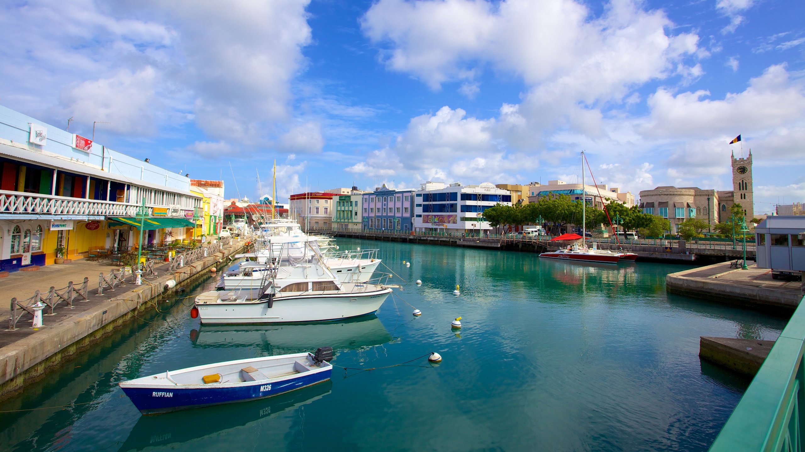 Bridgetown shopping street barbados hi-res stock photography and