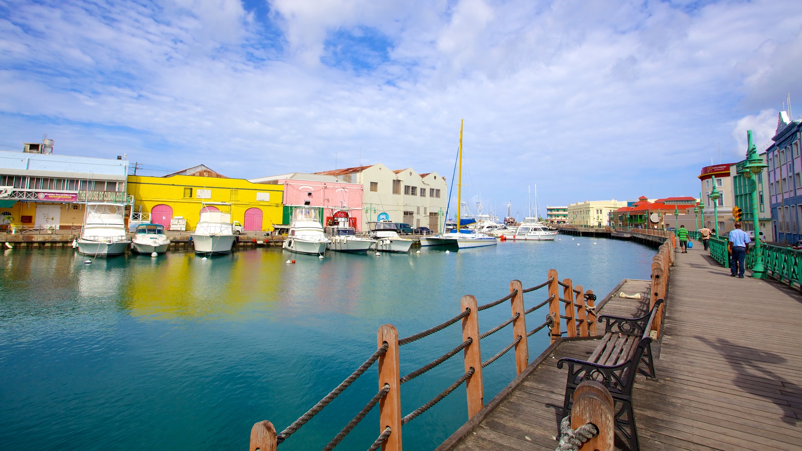 Bridgetown shopping street barbados hi-res stock photography and