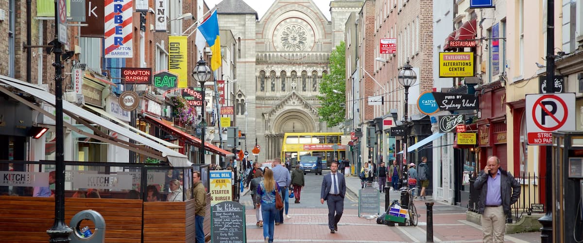 Dublin cho thấy nhà thờ, kiến trúc di sản và cảnh đường phố