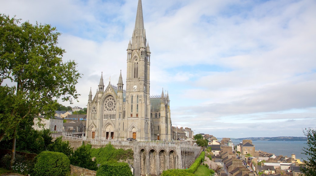 St. Colman\'s Cathedral showing religious aspects, heritage architecture and heritage elements