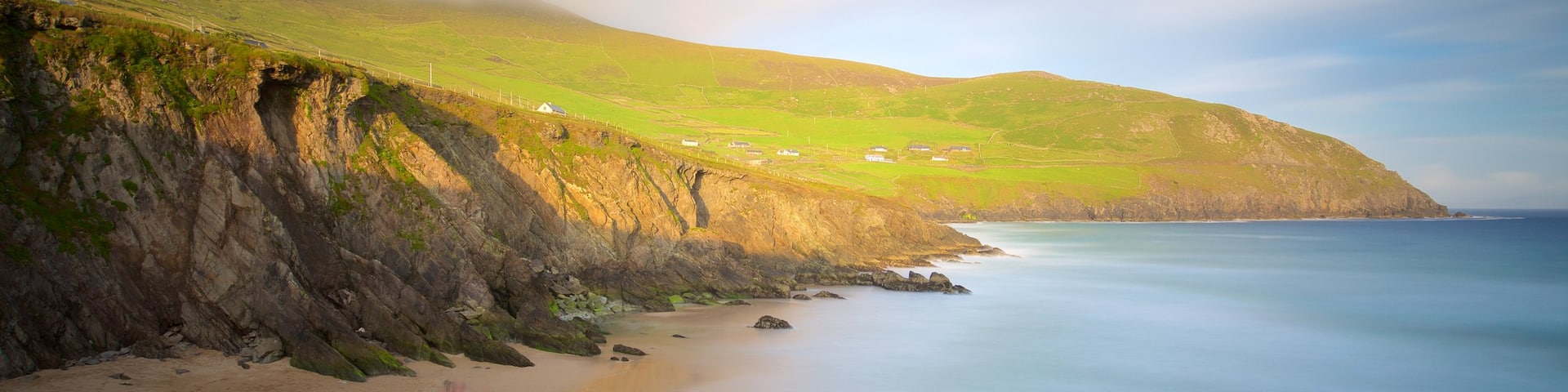 Dunmore Head showing a beach, general coastal views and landscape views