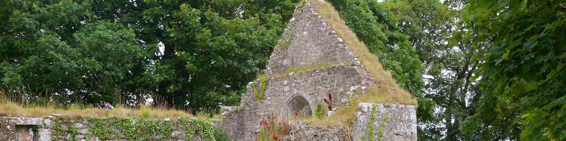 Lough Gur showing heritage architecture, religious aspects and a cemetery
