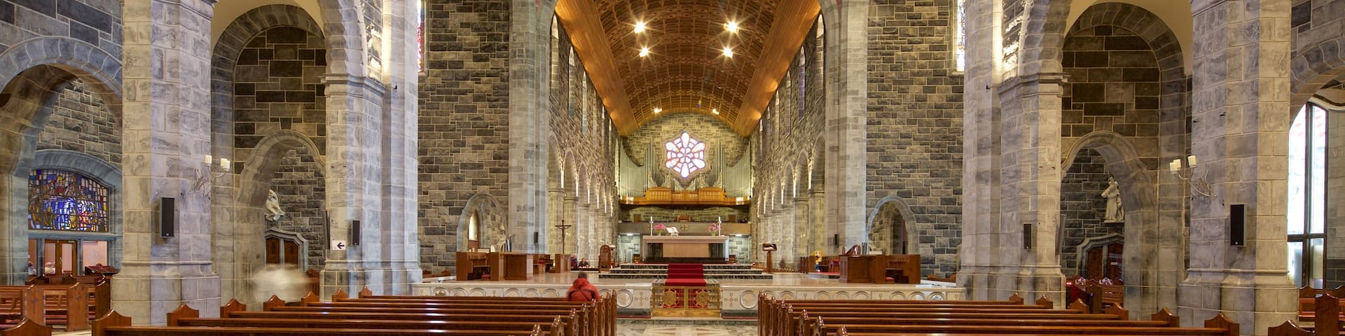 Galway Cathedral featuring a church or cathedral, religious elements and heritage elements