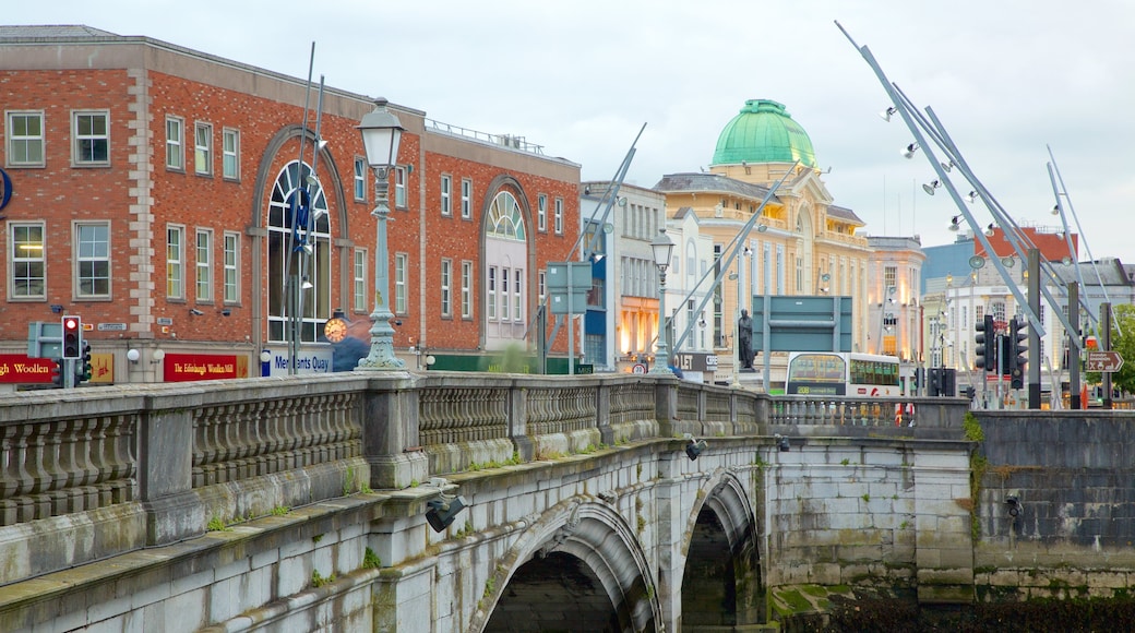 St. Patrick\'s Bridge which includes a river or creek, a bridge and heritage architecture