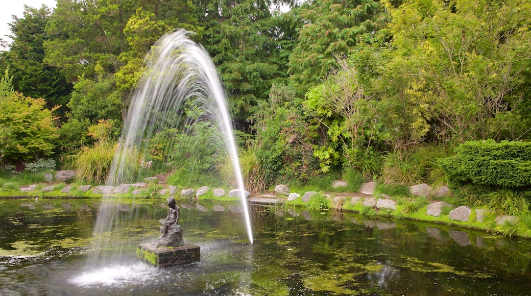 Fitzgerald Park featuring a fountain and a park