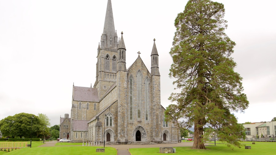 Killarney Cathedral featuring a church or cathedral, heritage architecture and heritage elements