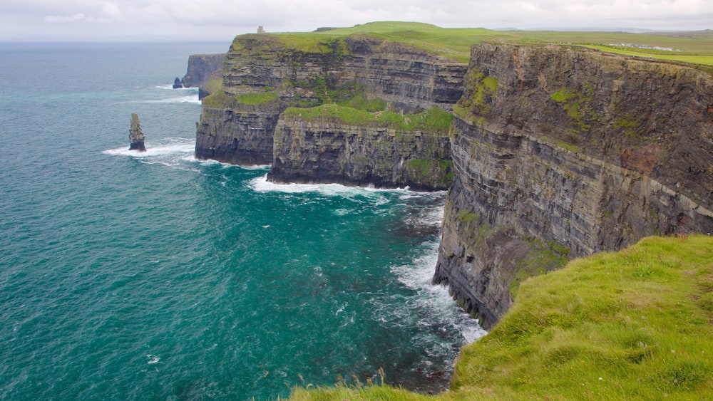 Cliffs of Moher showing rugged coastline and general coastal views
