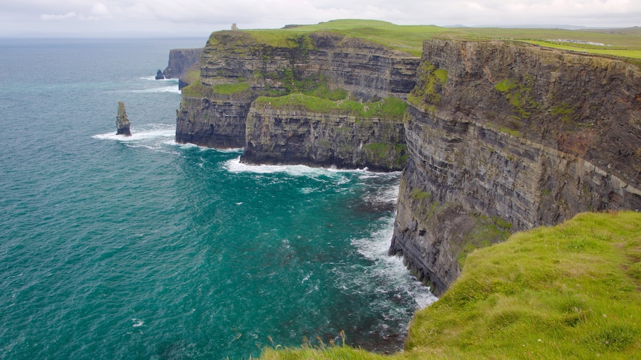 Cliffs of Moher showing rugged coastline and general coastal views