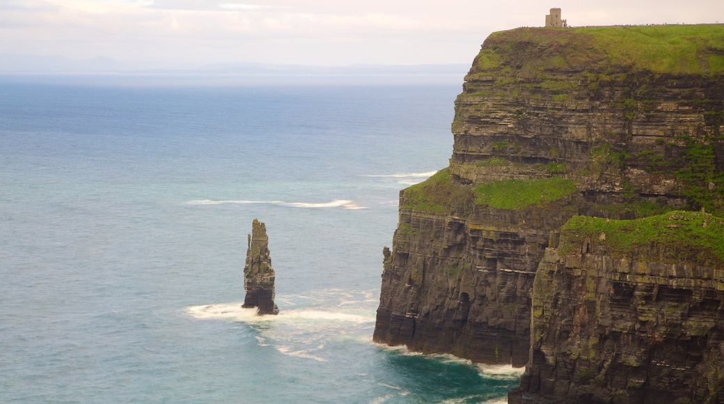 Cliffs of Moher featuring general coastal views, tranquil scenes and rugged coastline