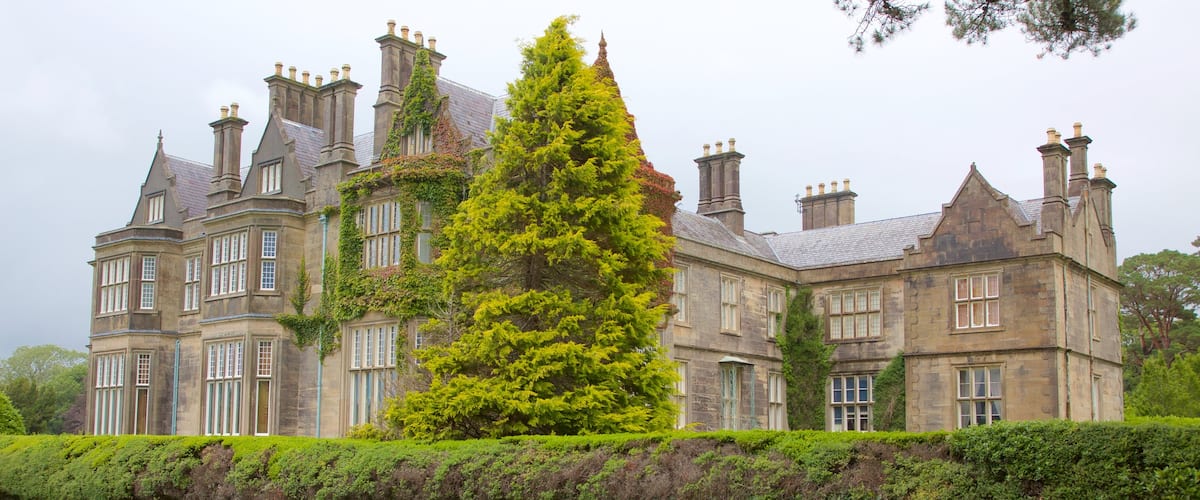 Muckross House featuring a castle, heritage elements and heritage architecture