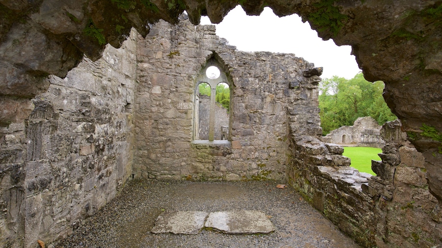 Abadía de Cong mostrando castillo o palacio, arquitectura patrimonial y elementos patrimoniales