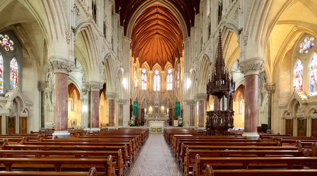 St. Colman\'s Cathedral which includes religious elements, a church or cathedral and interior views