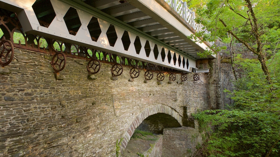 Devil\'s Bridge que incluye un puente, arquitectura patrimonial y elementos patrimoniales