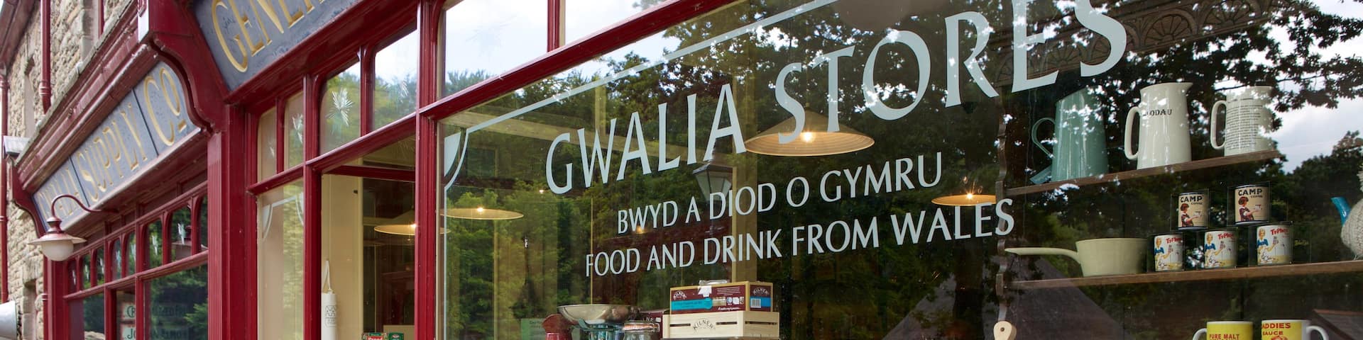 St Fagans featuring shopping and signage