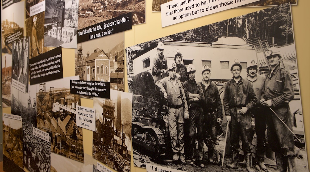 Big Pit National Coal Museum which includes interior views