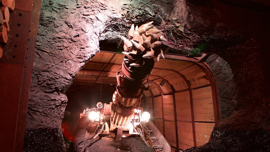 Big Pit National Coal Museum featuring interior views
