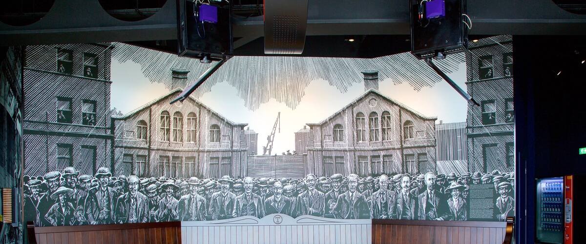 Titanic Belfast featuring interior views