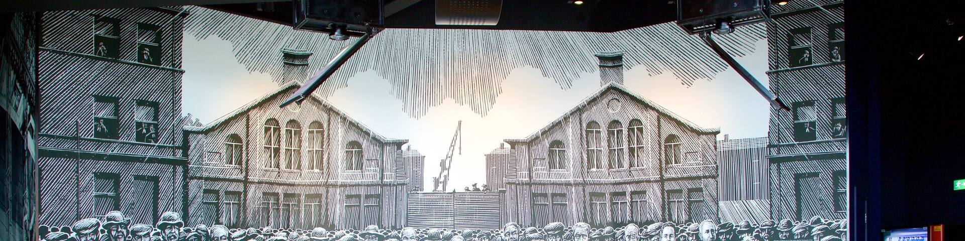 Titanic Belfast featuring interior views