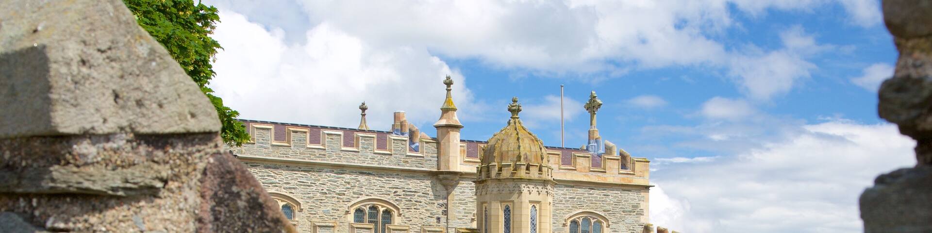 Derry City Walls showing heritage elements and heritage architecture