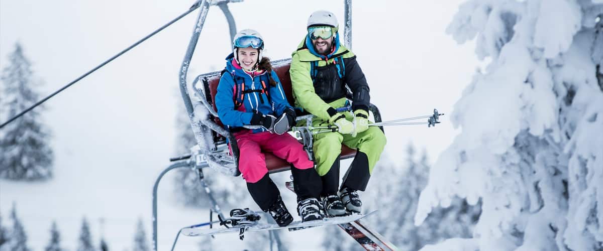 Spitzingsee featuring snow skiing, snow and a gondola