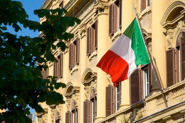 Via XX Settembre which includes heritage architecture and a city