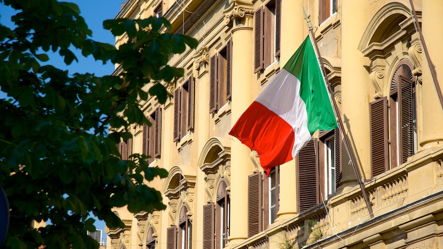 Via XX Settembre which includes heritage architecture and a city