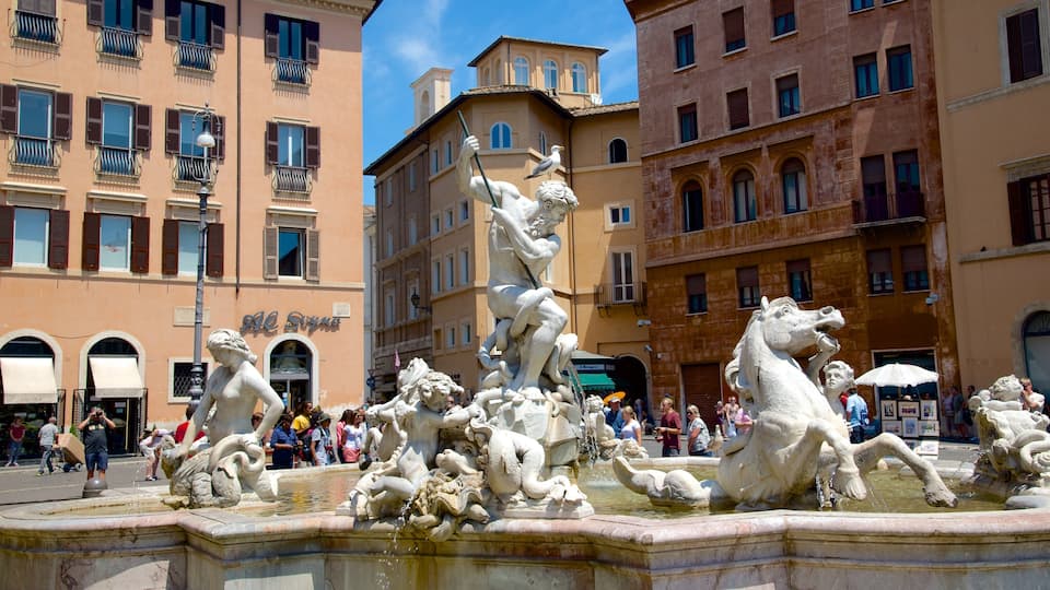 Centro histórico de Roma ofreciendo un parque o plaza, una ciudad y una fuente