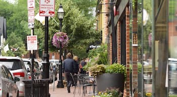 Annapolis mit einem Stadt und Straßenszenen sowie kleine Menschengruppe