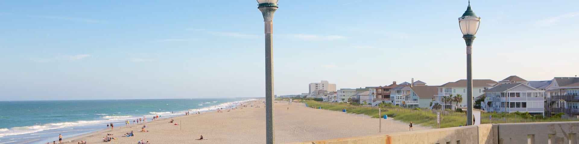 ライツビル ビーチ どの含み 海岸線の眺め, 砂浜 と 海岸沿いの町