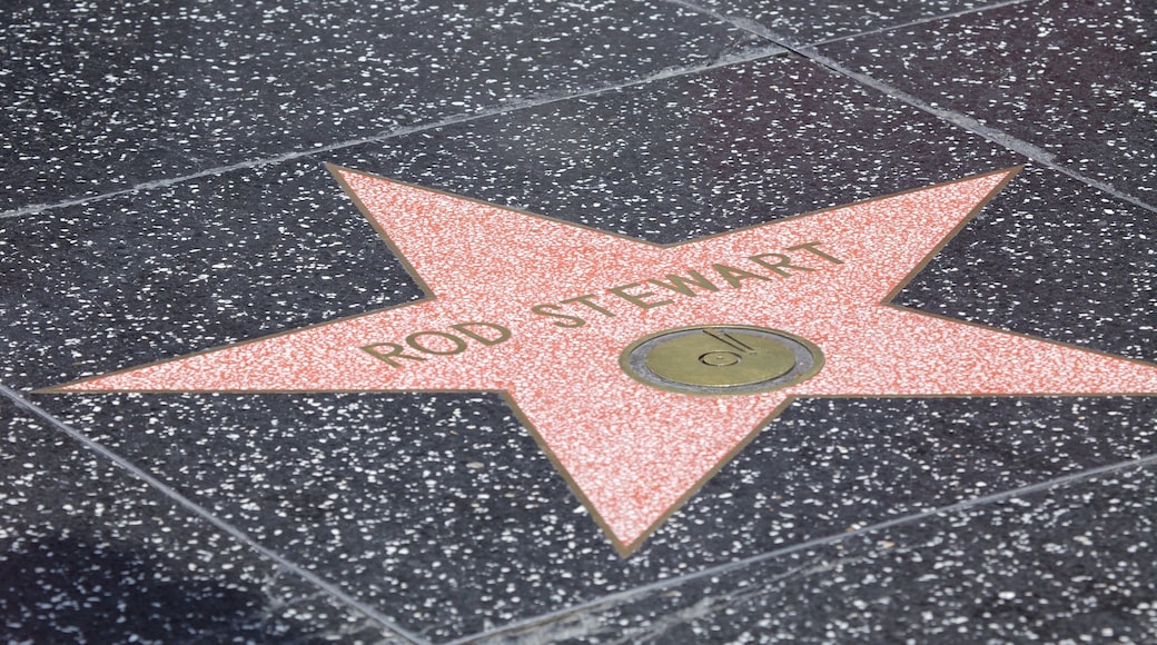 Hollywood Boulevard que incluye señalización