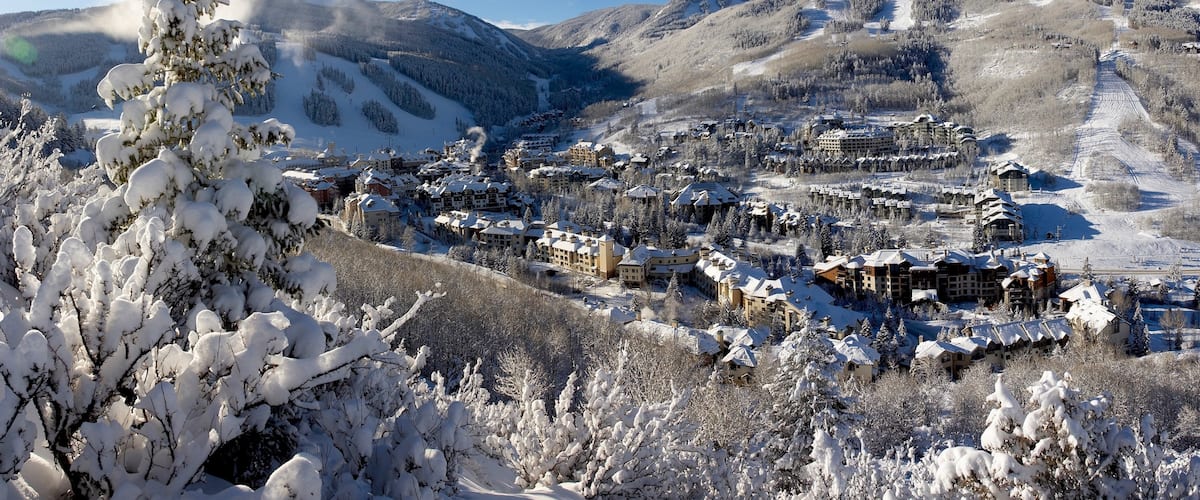Beaver Creek which includes forest scenes, landscape views and a small town or village