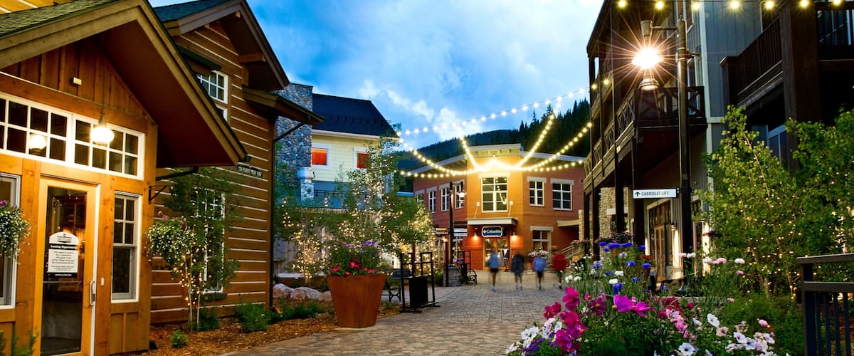 Winter Park montrant hĂŽtel ou complexe de luxe, fleurs et scĂšnes de rue