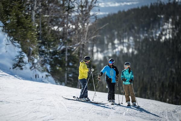 Marble Mountain which includes snow skiing and snow as well as a small group of people