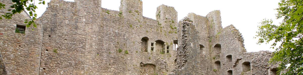 Oxwich Castle das einen historische Architektur, Geschichtliches und Gebäuderuinen