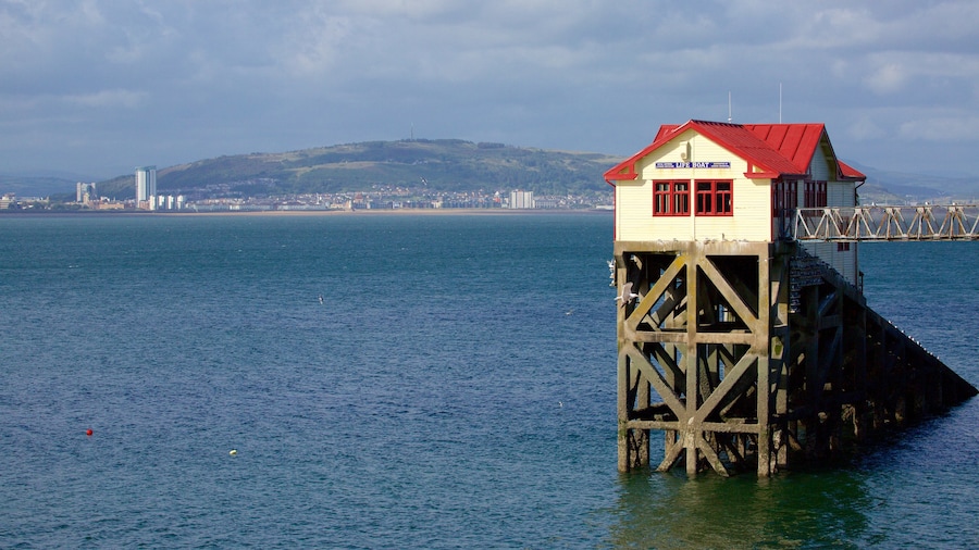 Mumbles Pier caratteristiche di vista della costa