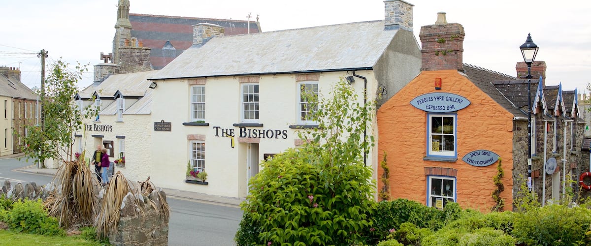 St. Davids das einen Straßenszenen und Kleinstadt oder Dorf