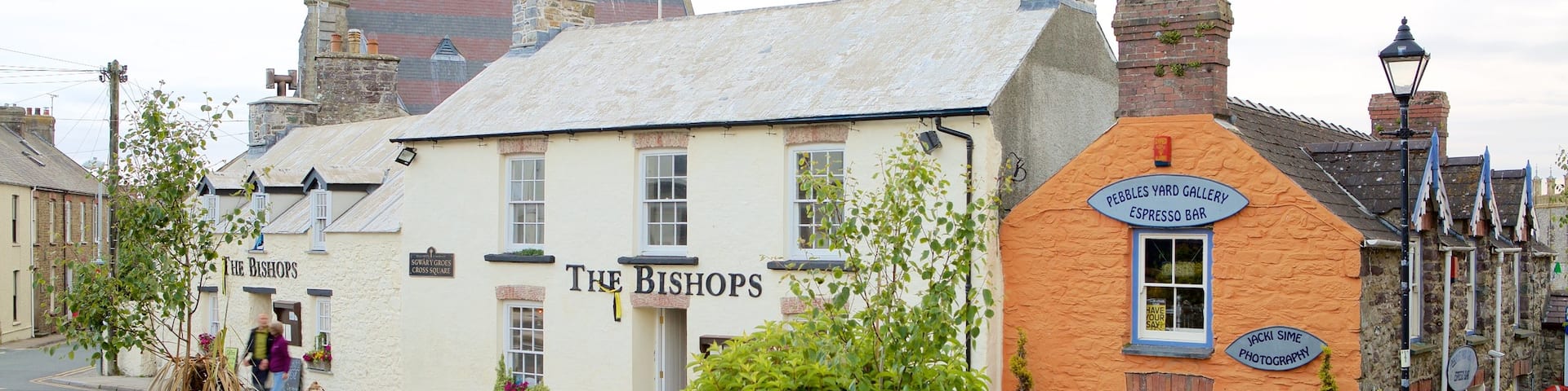 St. Davids das einen Straßenszenen und Kleinstadt oder Dorf