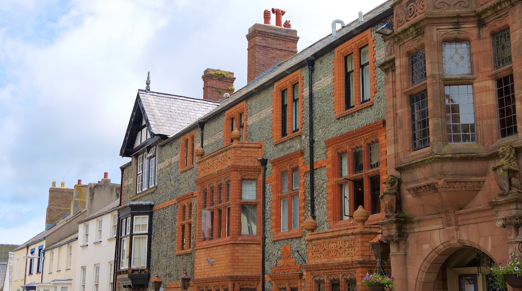 Conwy which includes heritage elements and street scenes