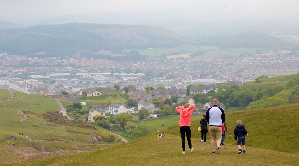 Great Orme which includes hiking or walking and farmland as well as a family