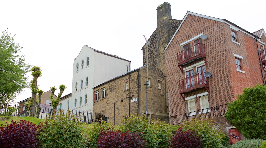 Wrexham featuring street scenes and a house