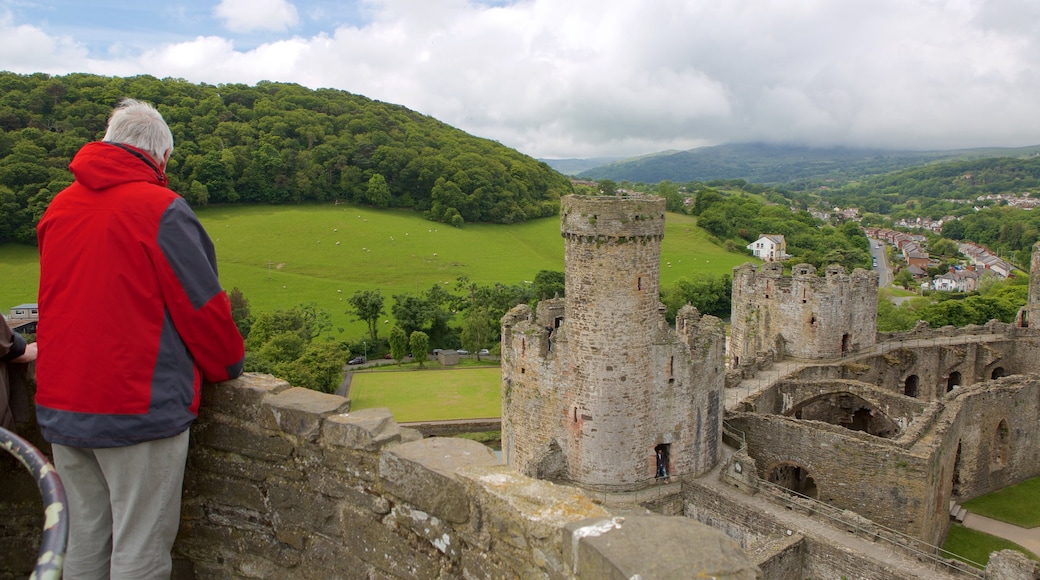 ปราสาท Conwy ซึ่งรวมถึง ทิวทัศน์, มรดกวัฒนธรรม และ ปราสาทหรือพระราชวัง