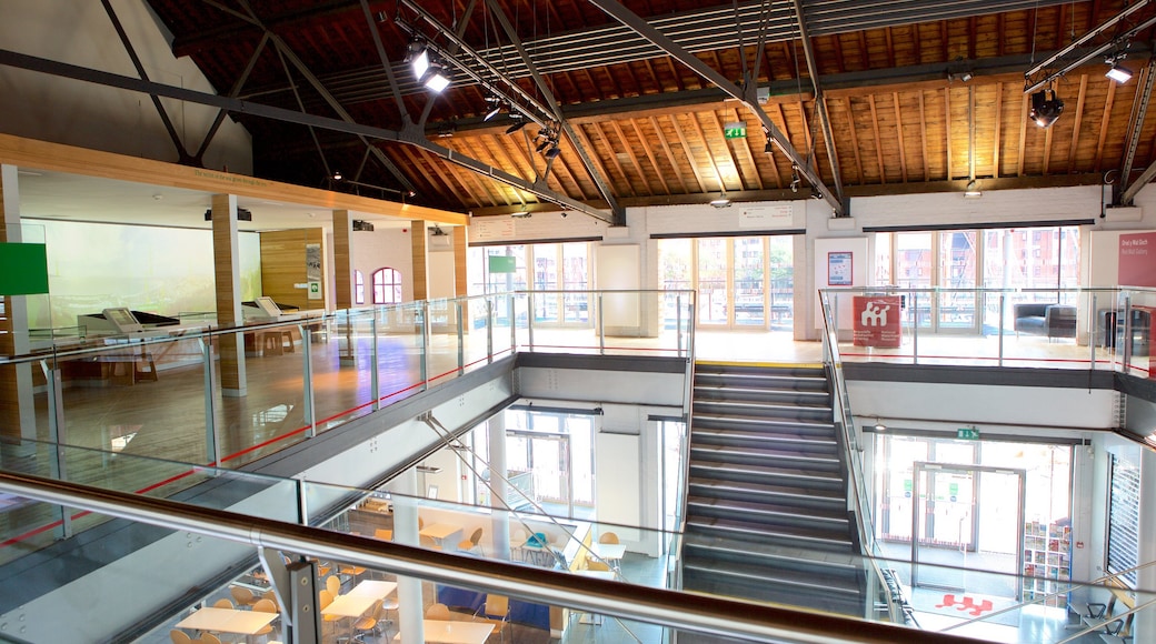 National Waterfront Museum featuring interior views